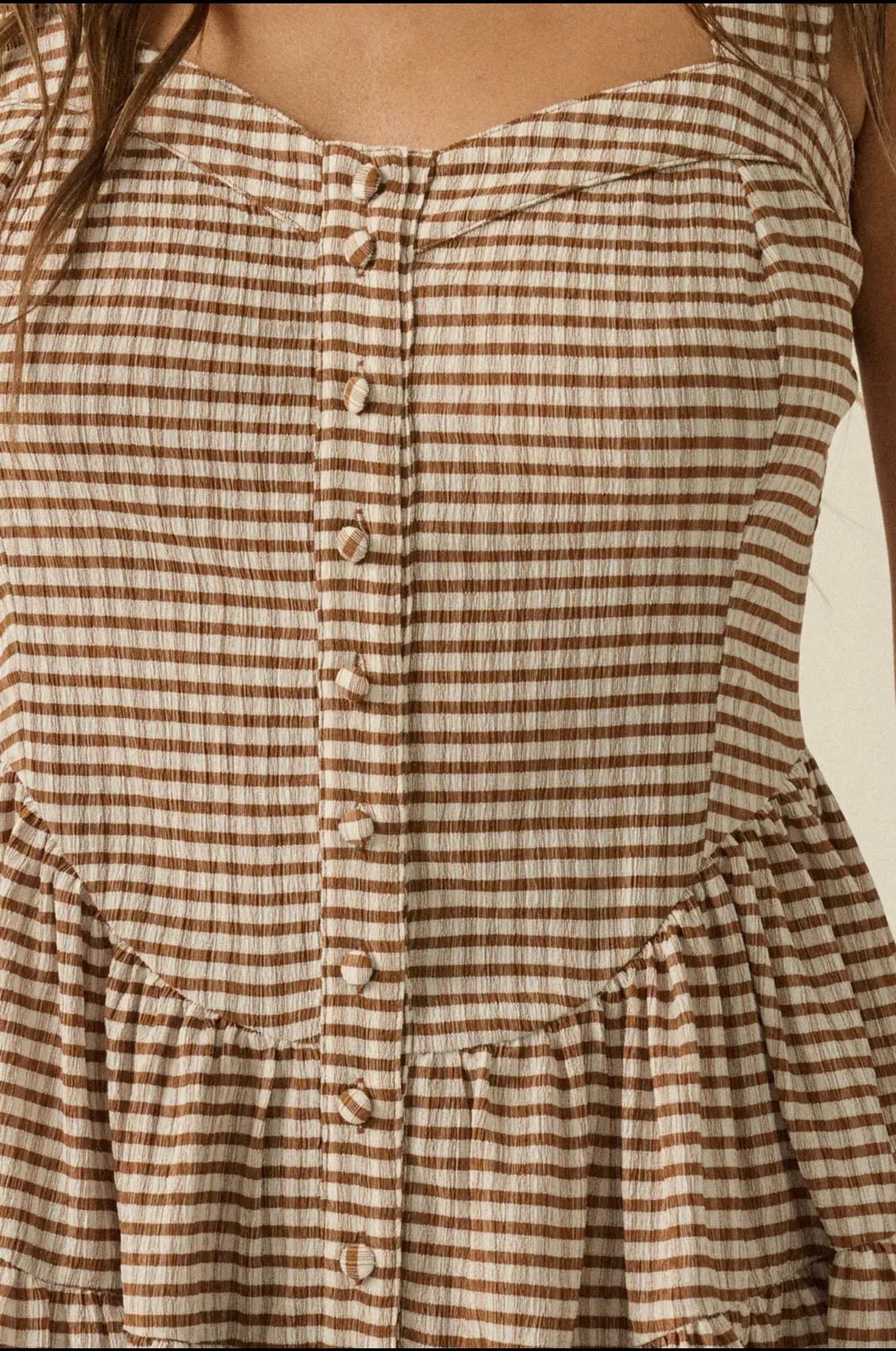 Gingham Ruffle Romper