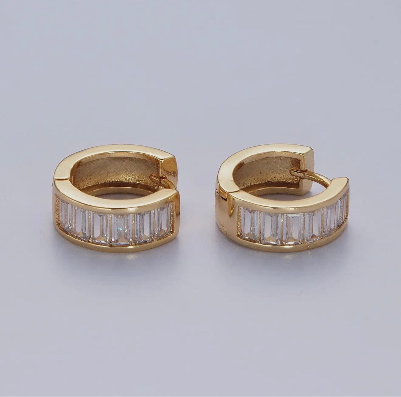 Gold Zirconia Earrings