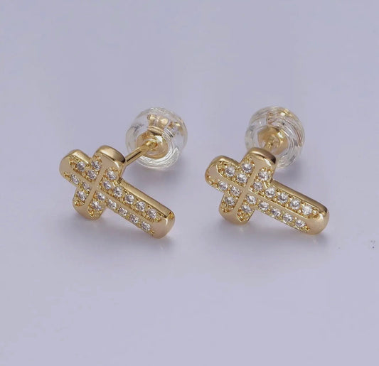Cross Stud Earring