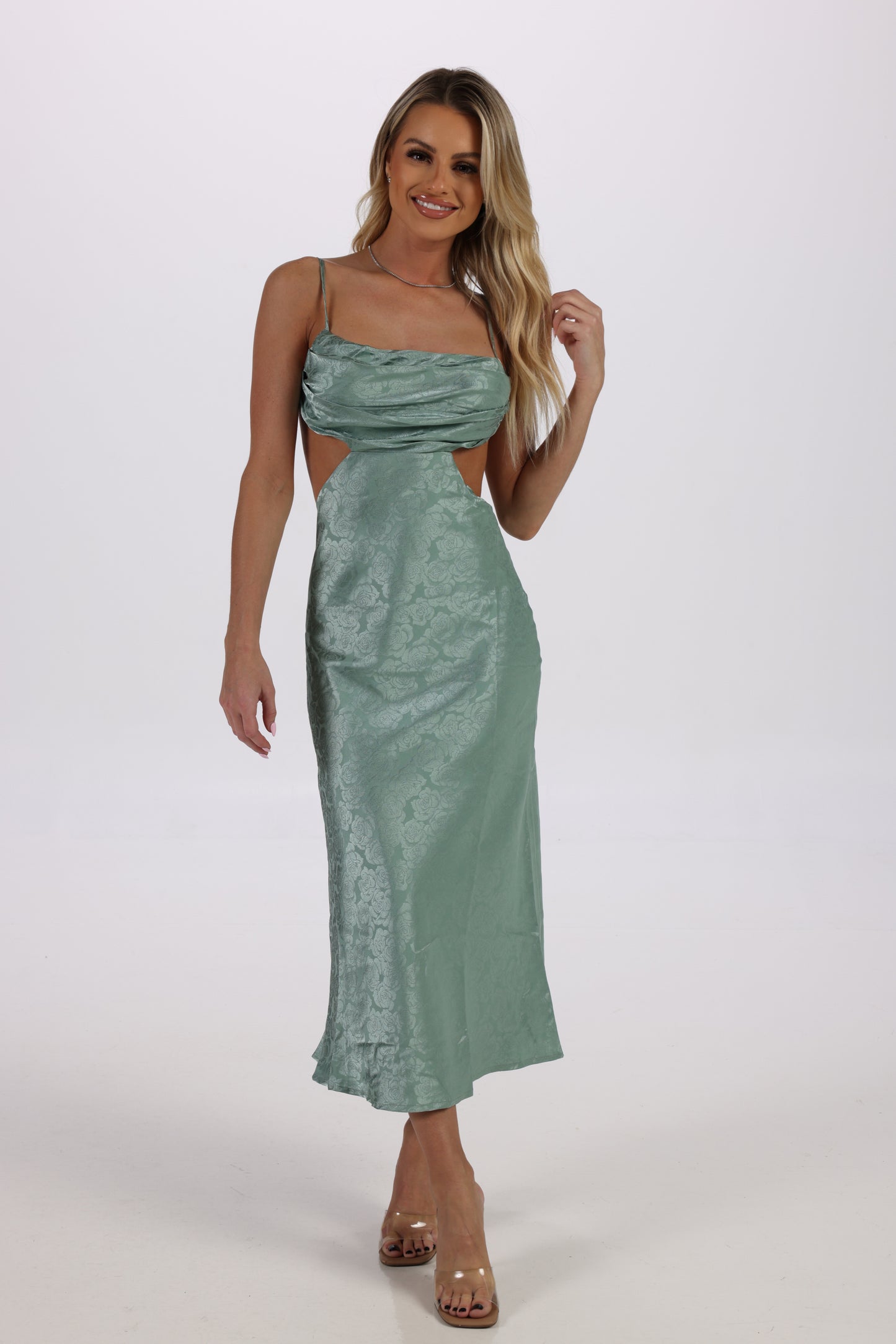 Satin Midi Dress