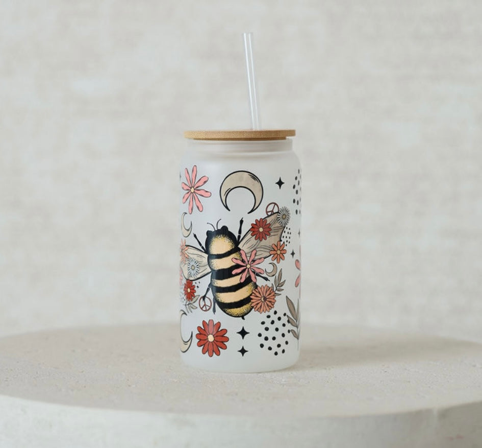 Bee Glass Tumbler